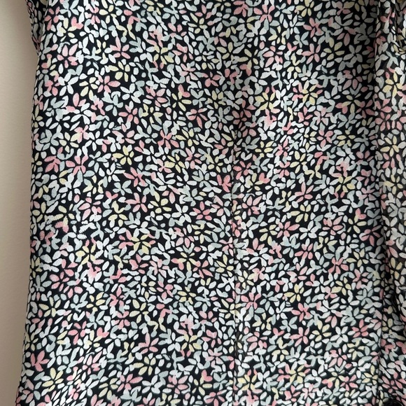 Nine West Floral Button Down Blouse, Multicolor Ribbon Tie Top, Size 6 - Picture 16 of 16